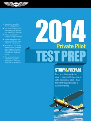 cover image of Private Pilot Test Prep 2014